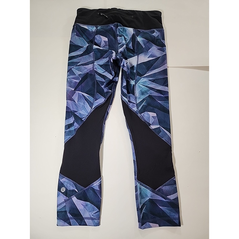 Lulu Lemon Women Pants Athletic 6 Purple Polyester Sz Small